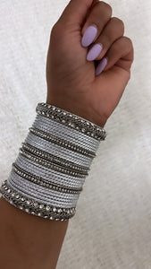 Anna silver bangles