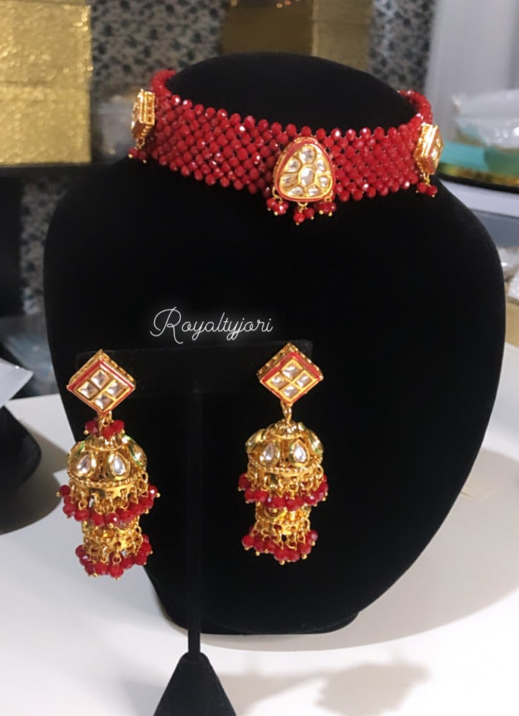 MEELI BEADS KUNDAN CHOKER