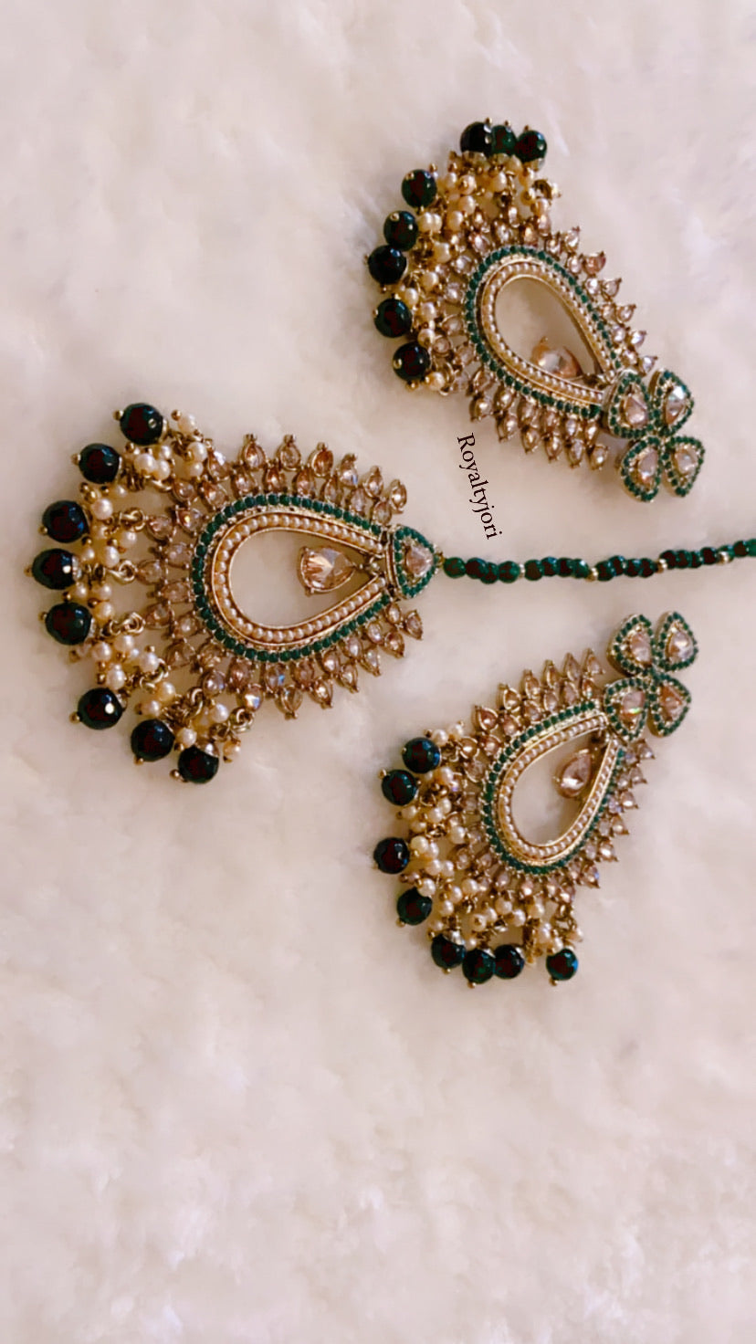 Preeta Emerald earrings